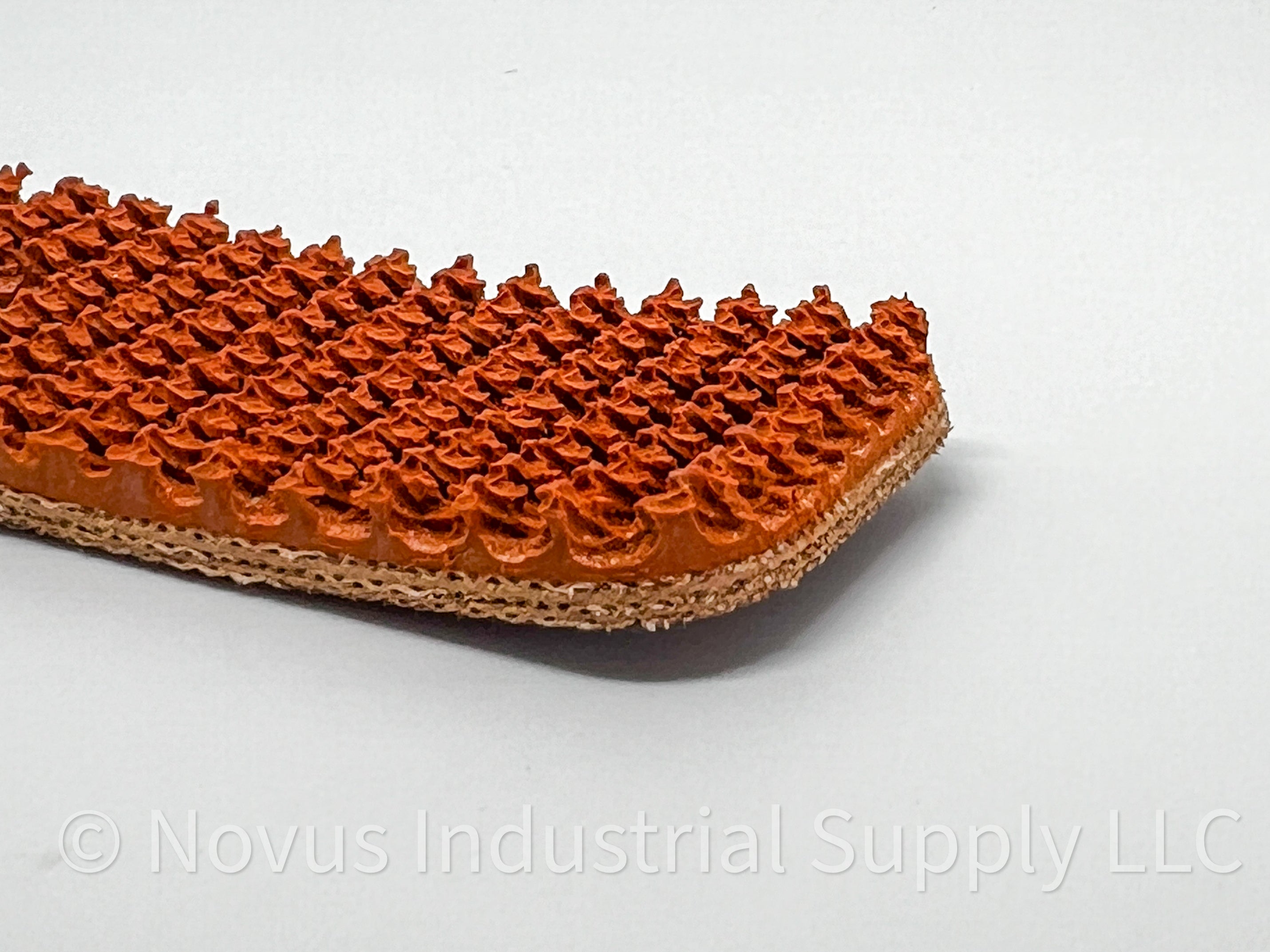 BS061 - #61 Beltservice 3 Ply 135 Tan Carbox Nitrile Roughtop x Bare Conveyor Belt