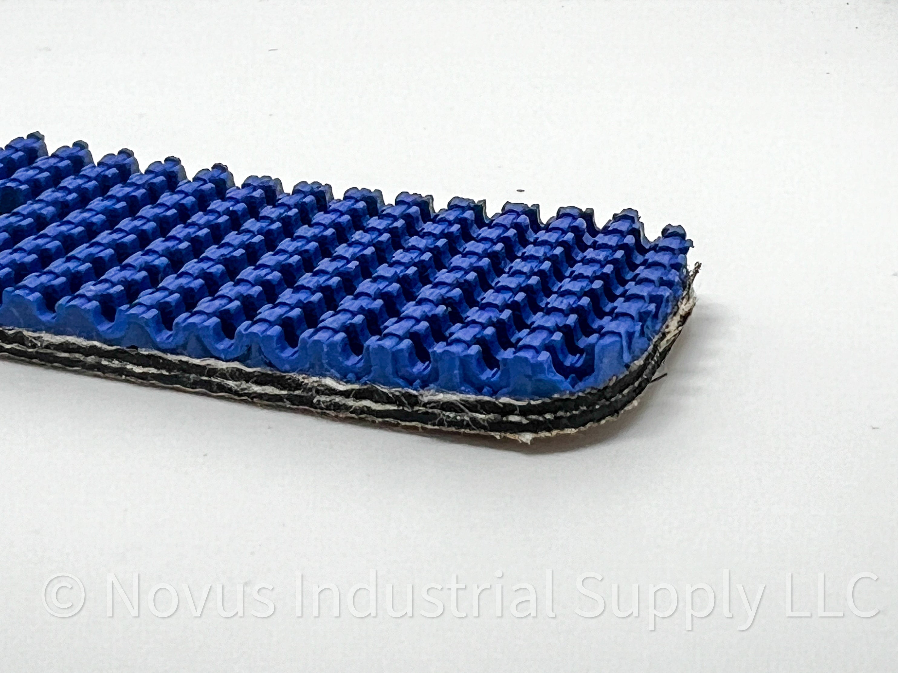 BS061C - #61c Beltservice 3 Ply 225 Blue Carbox Nitrile Roughtop x Bare Conveyor Belt