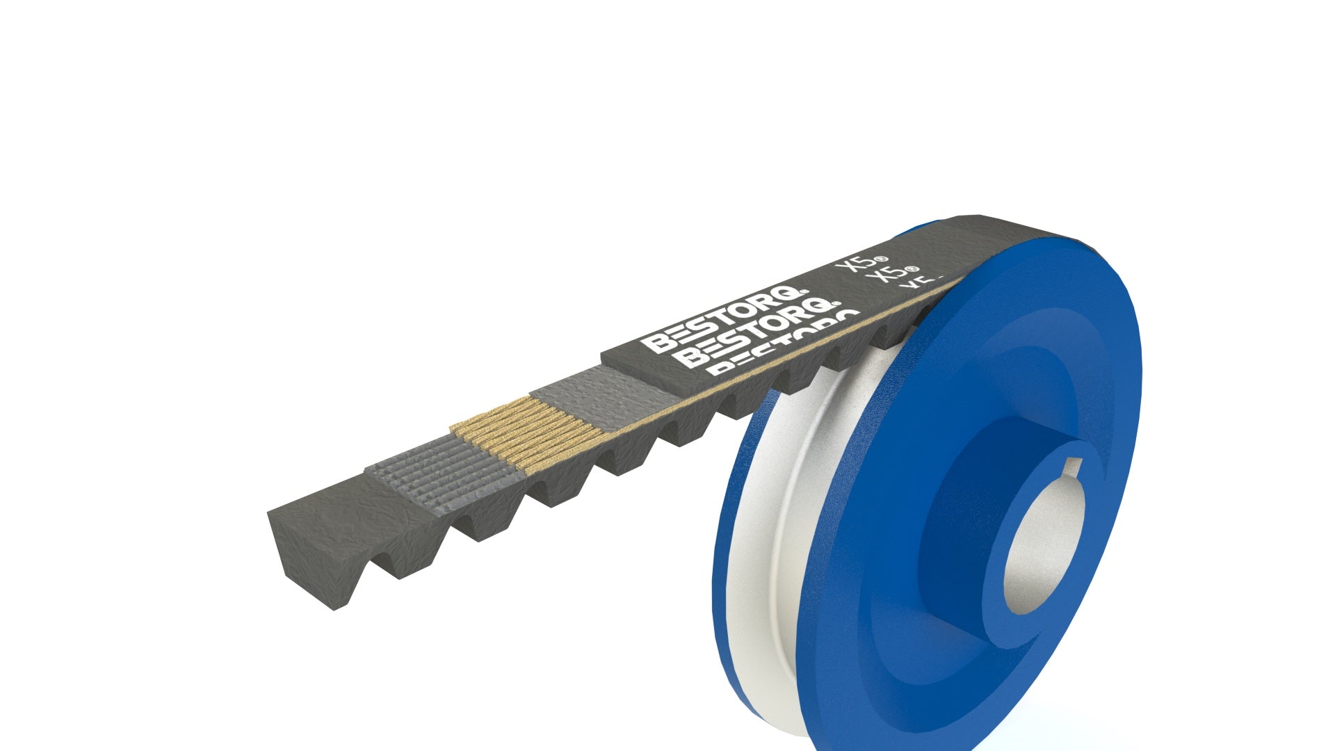 Made in the USA. These cogged v-belts are designed to use significantly less energy to bend around your pulleys and have higher horsepower ratings which improves your belt life while saving you money and time. Most sizes are offered as singles or banded options.